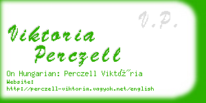 viktoria perczell business card